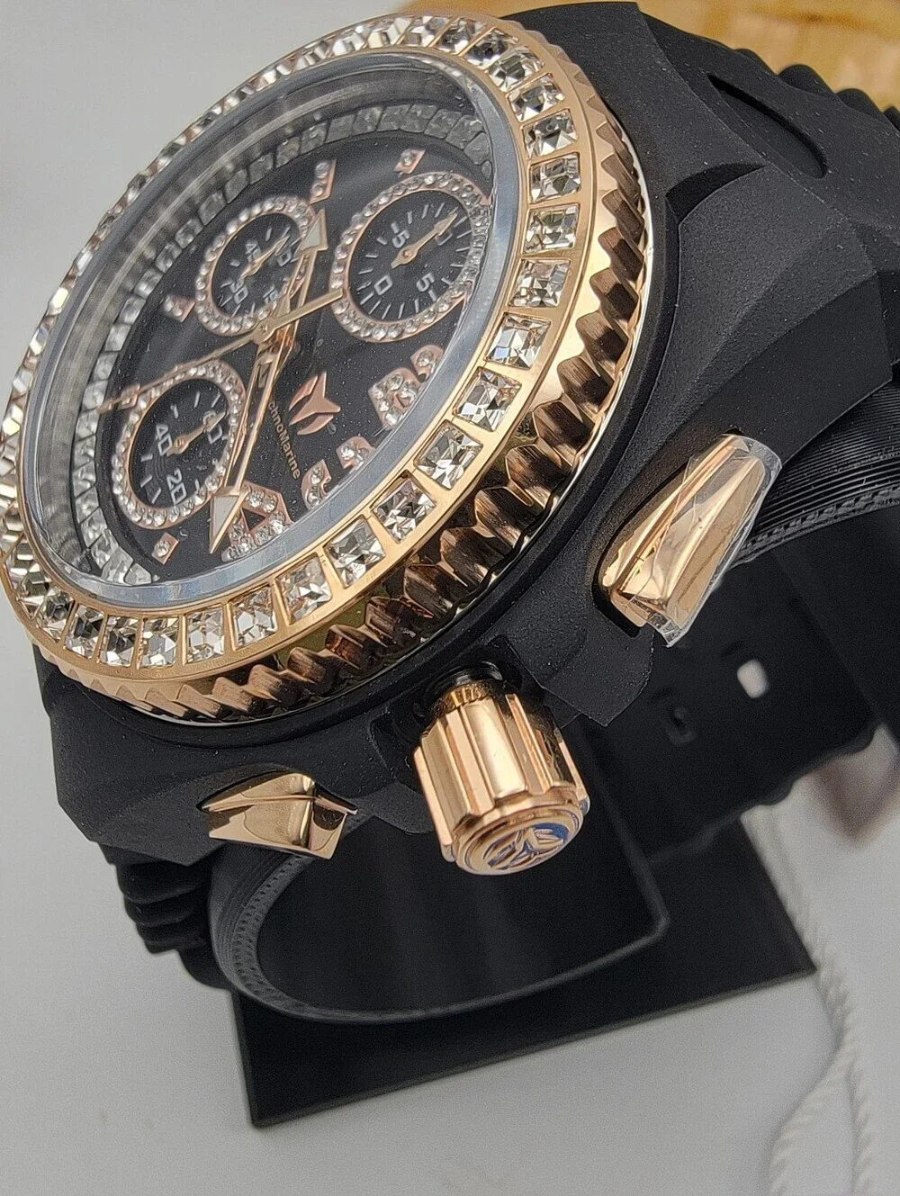 🪼 NWT TechnoMarine Cruise JellyFish Womens Watch 40mm Black Rose Gold TM-121200